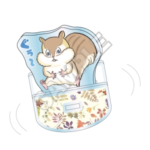 リス ぐぅ〜 我慢できないリス オンラインくじ